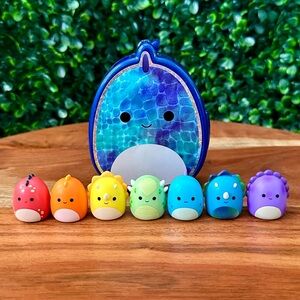 Squish-a-longs by Squishmallows Rainbow Dino Bundle